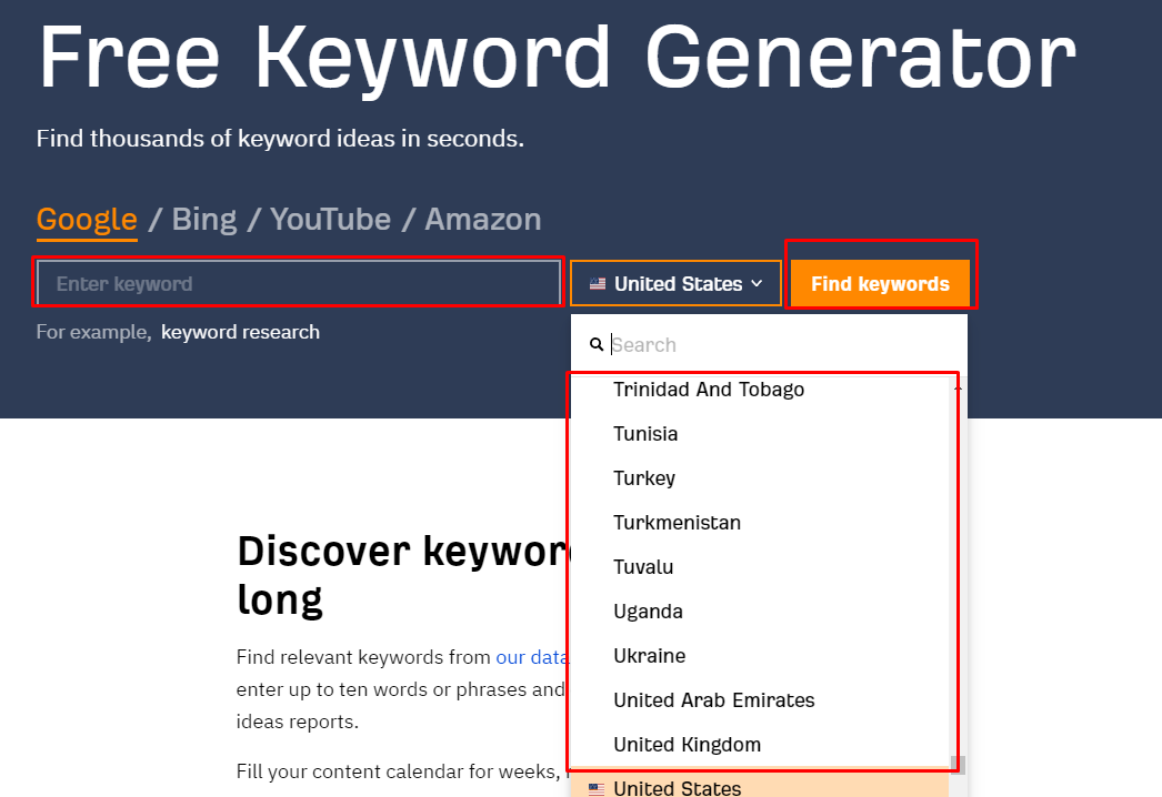 Using tools to collect semantic core. Ahrefs Keyword Planner