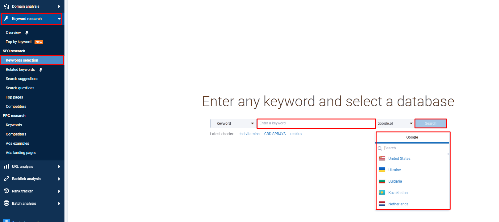 Using tools to collect the semantic core. Keyword planner Serpstat