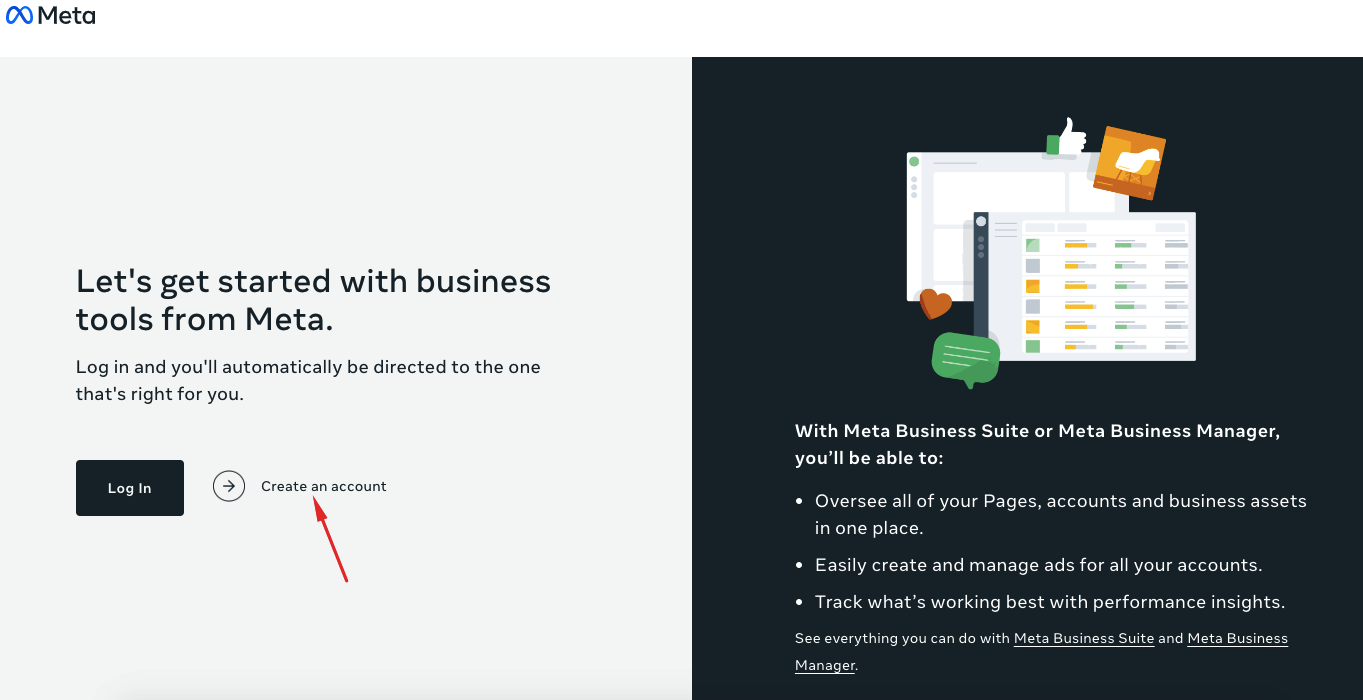 Створення акаунту в Business Manager