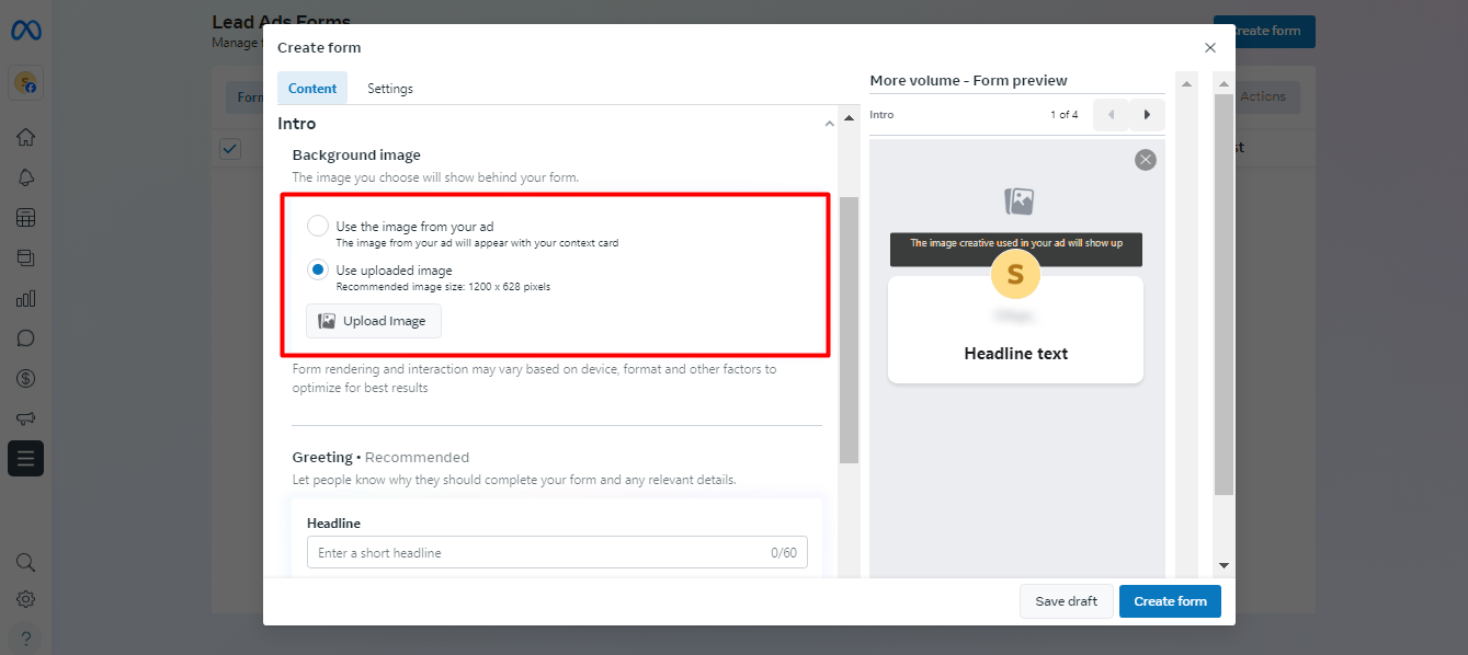 Налаштування рекламної компанії з ціллю Генерація лідів у Facebook