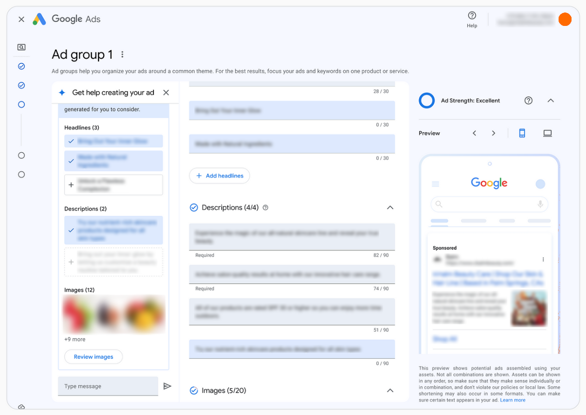 Функції ШІ в Google Ads